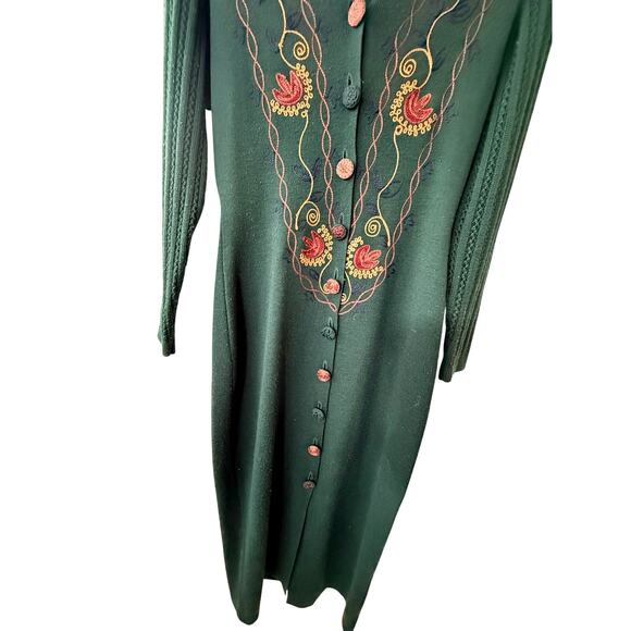 Vintage Carole Little Sweater DressWool Blend Long Sleeve Sweater Dress Sz Small - Picture 3 of 7